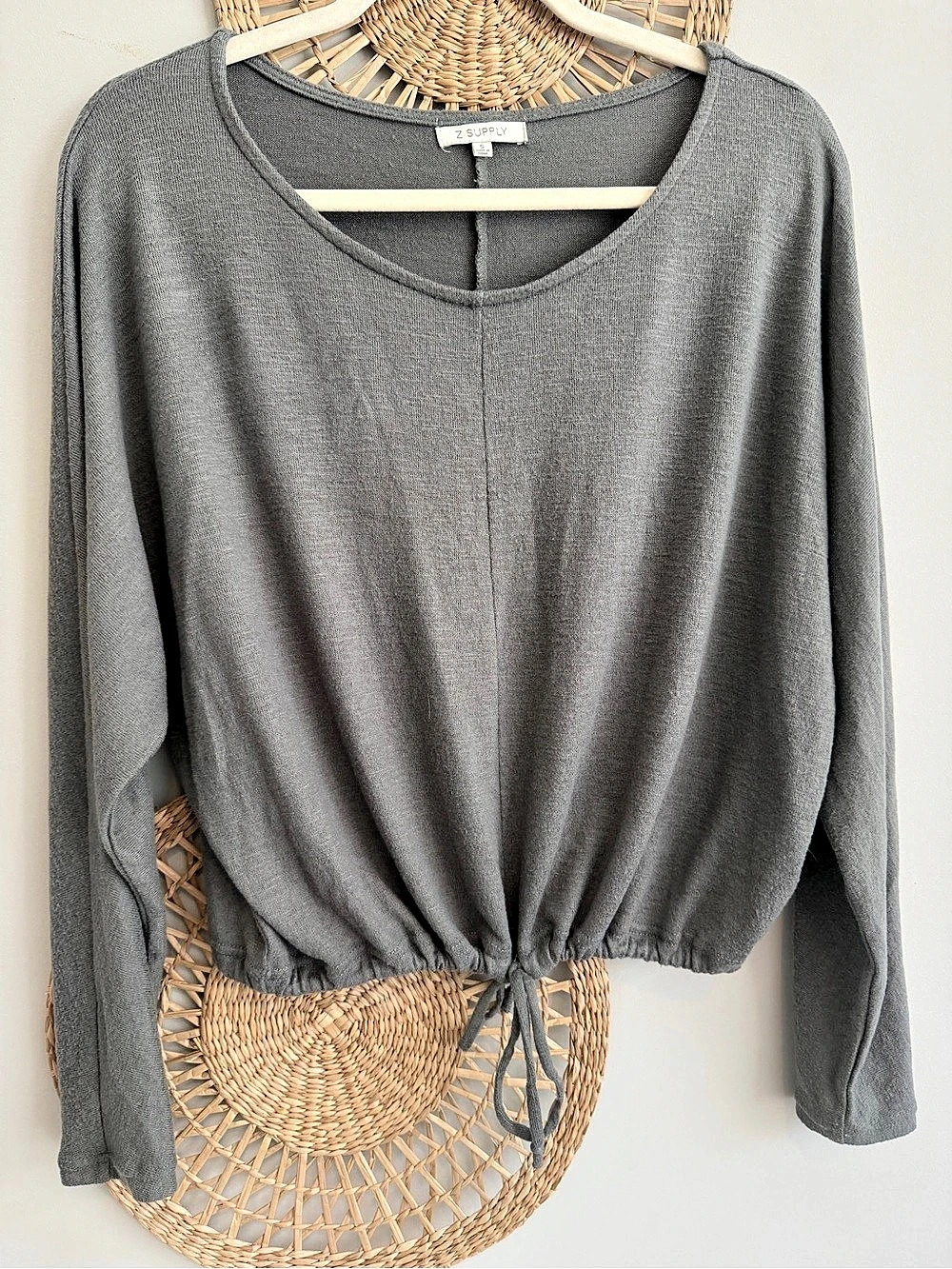 Z SUPPLY Sage Drawstring Hem Top